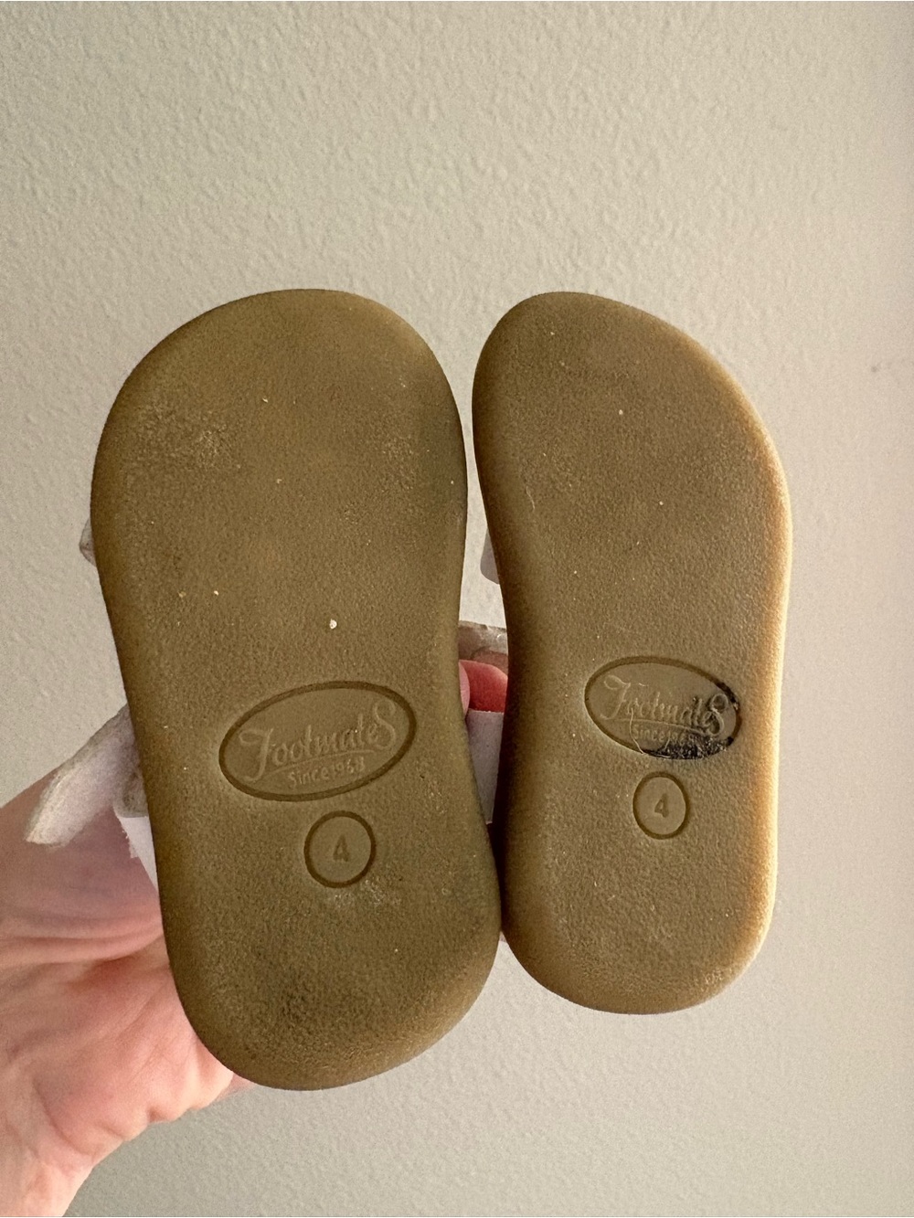 Footmates Baby Toddler Boy Girl White Kids Leather Sandals Size 4 - Picture 4 of 4